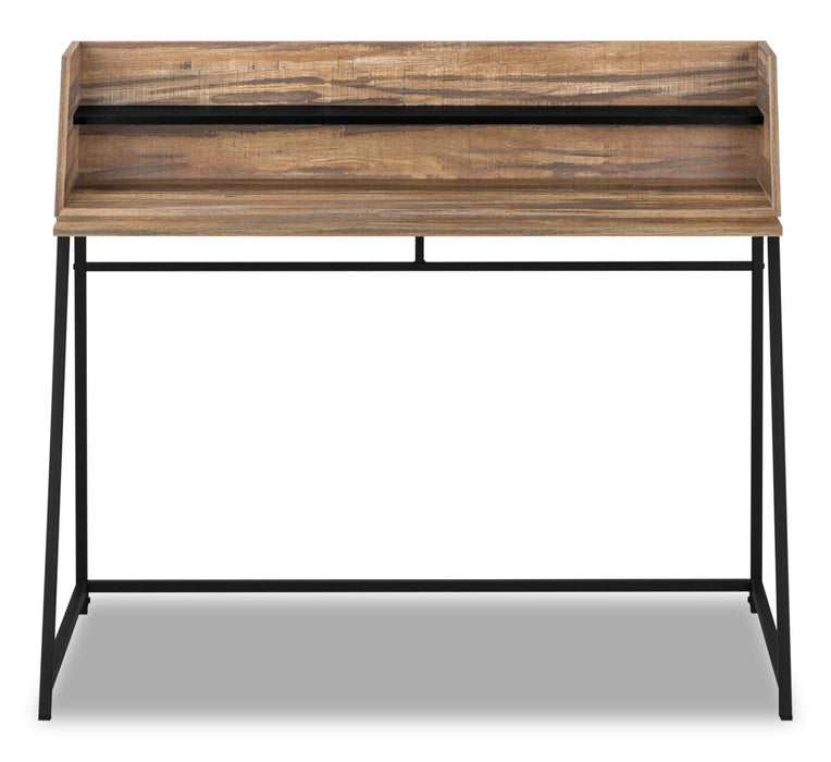 Bureau Lawson de 47,25 po avec petite crédence - brun