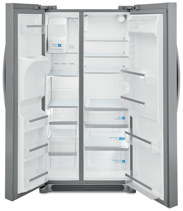 Réfrigérateur Frigidaire Gallery de 25,6 pi³ et de 36,1 po de profondeur standard à compartiments juxtaposés - acier inoxydable Smudge-ProofMD - GRSS2652AF