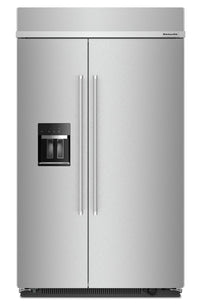  Réfrigérateur KitchenAid de 29,4 pi³ et de 48 po à compartiments juxtaposés - acier inoxydable - KBS…