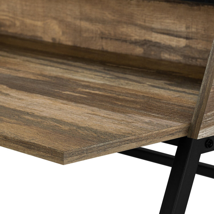 Bureau Lawson de 47,25 po avec petite crédence - brun