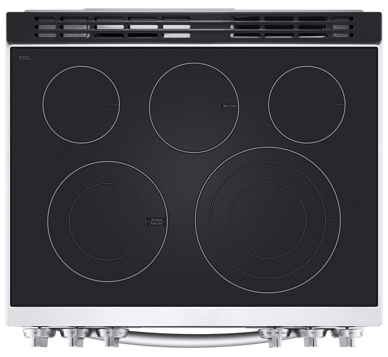 Cuisinière intelligente électrique LG de 6,3 pi³ avec friture à air et convection ProBake ConvectionMD - acier inoxydable Smudge-ProofMD - LSEL6335F