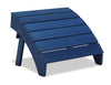 Pouf Bask pour la terrasse à l’extérieur - plastique à haute densité, résistant aux rayons UV et aux intempéries - bleu