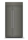 Réfrigérateur KitchenAid de 25,5 pi³ et de 42 po à compartiments juxtaposés - panneau personnalisable - KBSN702MPA