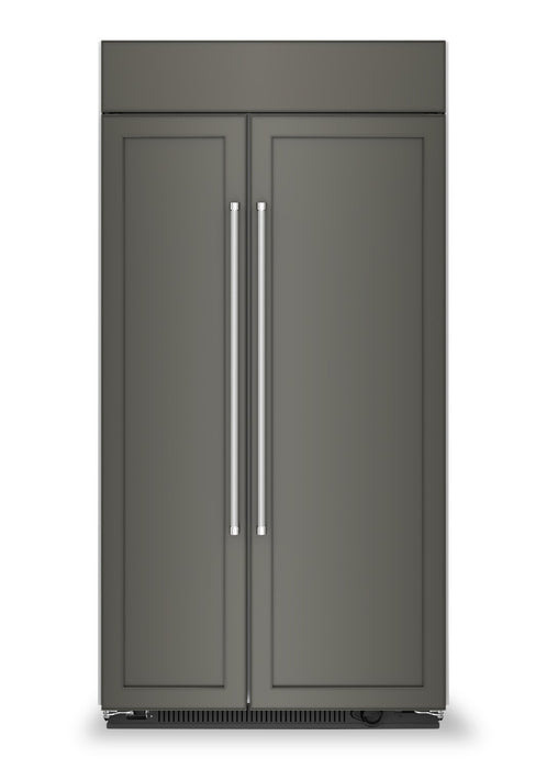 Réfrigérateur KitchenAid de 25,5 pi³ et de 42 po à compartiments juxtaposés - panneau personnalisable - KBSN702MPA