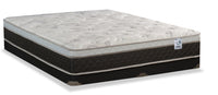 Ensemble matelas à Euro-plateau divisé à profil bas Pisa II de Springwall pour grand lit
