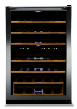 Refroidisseur à vin Frigidaire de 4,4 pi3 à 2 zones pour 45 bouteilles - FRWW4543AS 