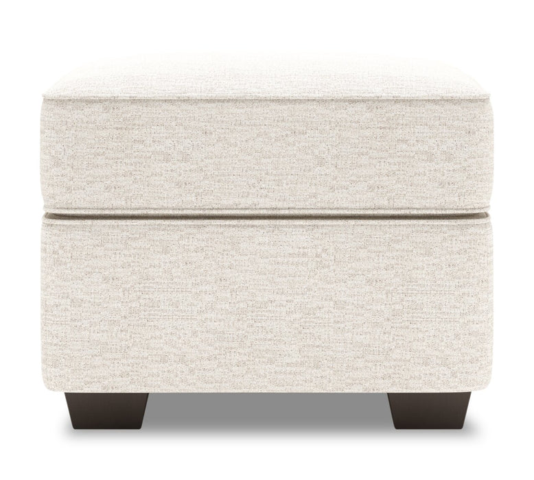 Pouf personnalisable Roll de Sofa Lab de 24 po fabriqué au Canada en tissu de chenille - beige Luxury Sand