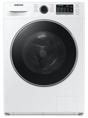 Laveuse à la vapeur Samsung à chargement frontal de 2,9 pi³ et de 24 po - blanche - superposable - WW25B6800AW/AC