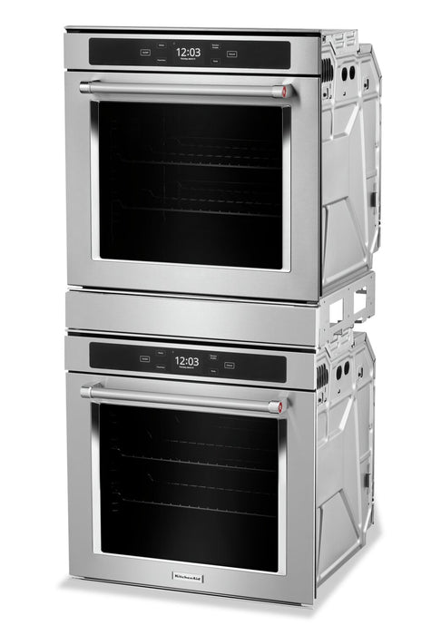 Four mural double KitchenAid de 5,2 pi3 avec convection véritable - KODC504PPS