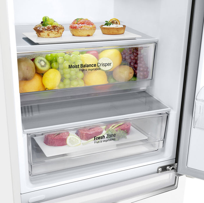 Réfrigérateur LG de 12 pi³ et de 23 po de profondeur comptoir à congélateur inférieur - blanc - LBNC12231W
