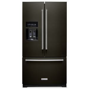 Réfrigérateur KitchenAid de 26,8 pi³ à portes françaises - KRFF577KBS