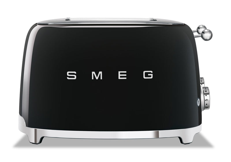 Grille-pain Smeg à fentes longues pour 4 tranches - TSF03BLUS