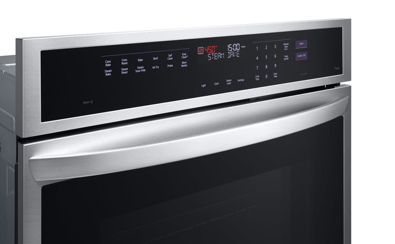 Four mural électrique LG de 4,7 pi³ et de 30 po avec convection par ventilateur - acier inoxydable Smudge-ProofMD - WSEP4727F