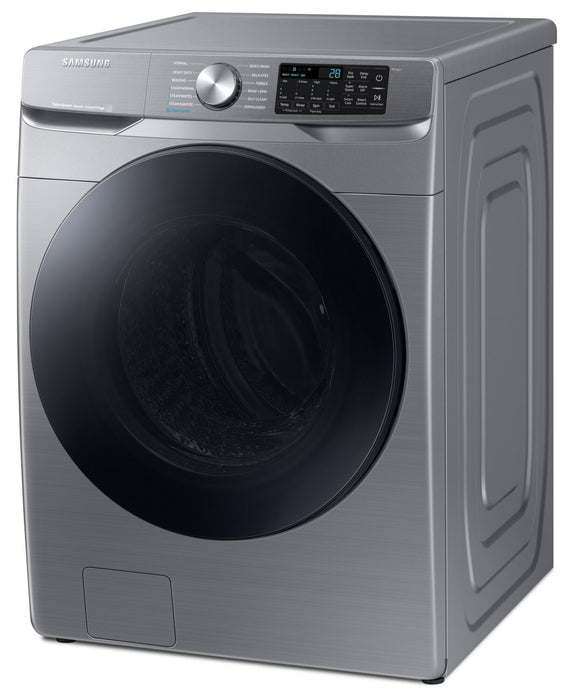 Laveuse à la vapeur Samsung à chargement frontal de 5,2 pi³ - grise - superposable - WF45B6300AP/US