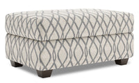  Pouf de rangement The Trunk de Sofa Lab de 39 po fabriqué au Canada en tissu - Steel multicolore 