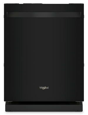 Lave-vaisselle encastré Whirlpool de 24 po et de 44 dBA avec commandes sur le dessus - noir - WDT550SAPB
