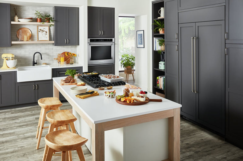 Réfrigérateur KitchenAid de 25,5 pi³ et de 42 po à compartiments juxtaposés - panneau personnalisable - KBSN702MPA