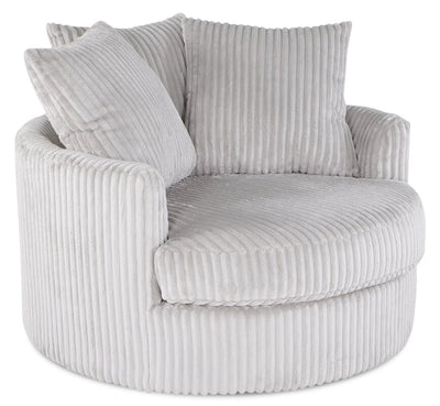 Grande Chenille Cuddler Chair - Groove Mist 