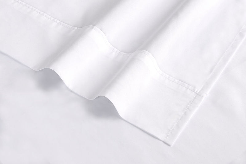 Ensemble de draps Basic BEDGEARMD 4 pièces pour lit double - blanc