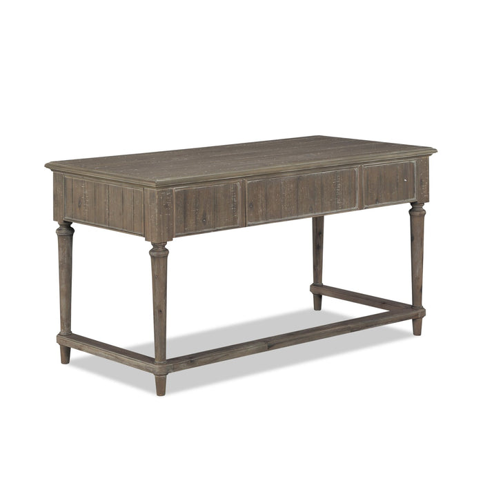 Bureau de travail Winston de 58 po à 3 tiroirs - bois de grève brun clair