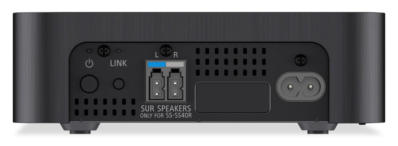 Barre de son à 5.1 canaux SONY avec DolbyMD Digital, caisson d’extrêmes graves et haut-parleurs arrière sans fil (HTS40R)