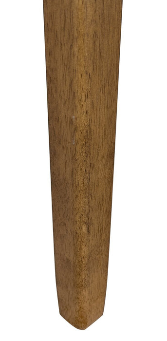 Chaise de salle à manger Dena en tissu de cuir végétalien - chêne brun