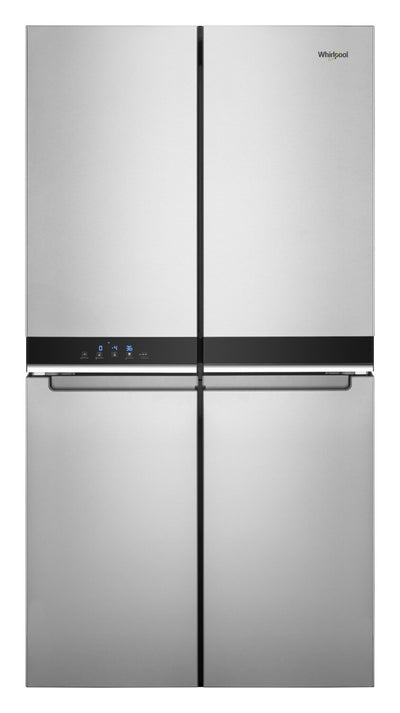 Whirlpool 19.4 Cu. Ft. 4-Door French-Door Refrigerator - WRQA59CNKZ - Refrigerator in FingerPrint Resistant Metallic Steel