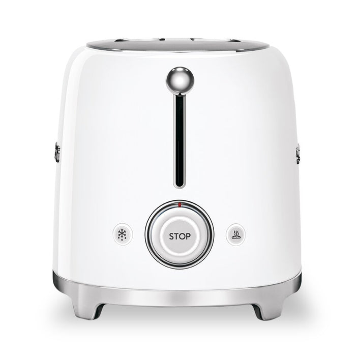 Grille-pain classique Smeg à 2 tranches - TSF01WHUS
