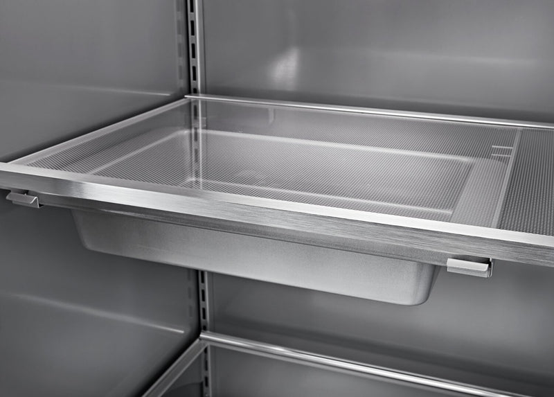 Réfrigérateur KitchenAid de 25,5 pi³ et de 42 po à compartiments juxtaposés - acier inoxydable noir avec fini PrintShieldMC - KBSN702MBS