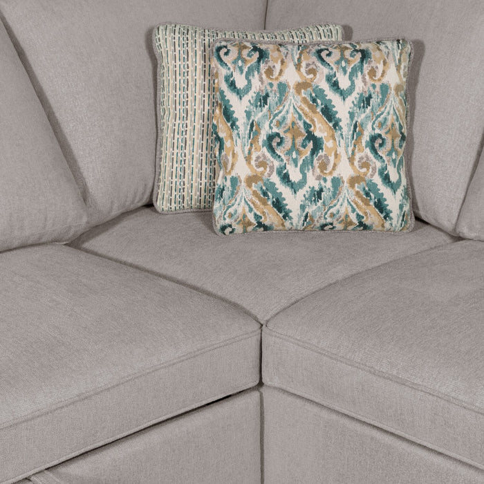 Sofa sectionnel de droite Haven de Scott Living 2 pièces en tissu de chenille - gris