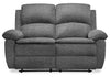 Causeuse à inclinaison électrique Chandler de 60 po en tissu de chenille - gris