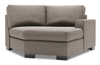 Fauteuil Cuddler de droite Track de la collection Sofa Lab - Luna Smoke