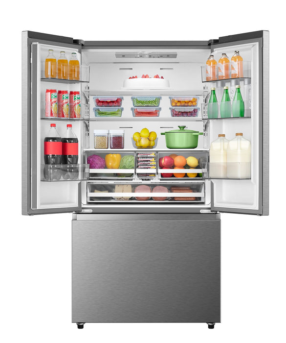 Réfrigérateur Hisense de 22,5 pi³ et de 36 po à portes françaises - acier inoxydable - RF225A3CSE