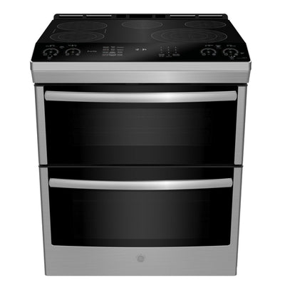 GE Profile 6.7 Cu. Ft. Electric Double Oven Range - PCS980YMFS 