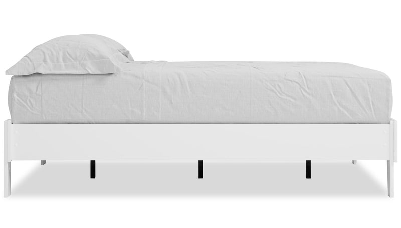 Lit plateforme Wolf, blanc - format lit double