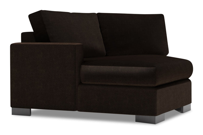 Fauteuil Cuddler de gauche Track de la collection Sofa Lab - Luxury Chocolate