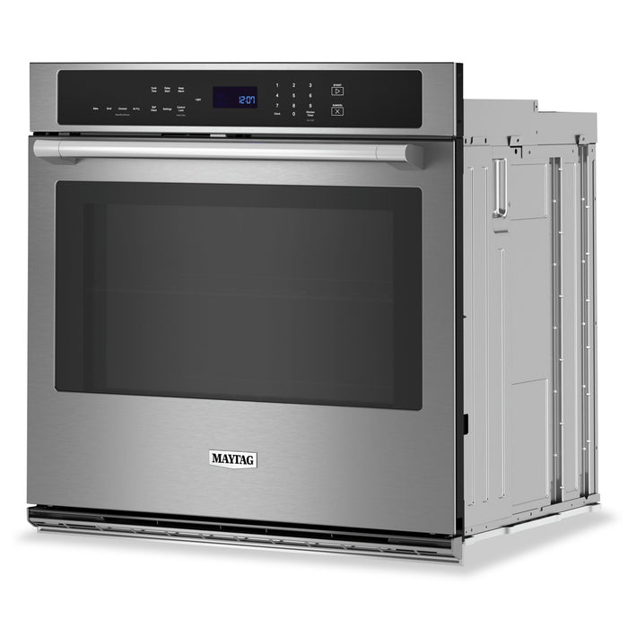 Four mural simple électrique Maytag de 5 pi³ et de 30 po avec convection véritable - acier inoxydable résistant aux traces de doigts - MOES6030LZ
