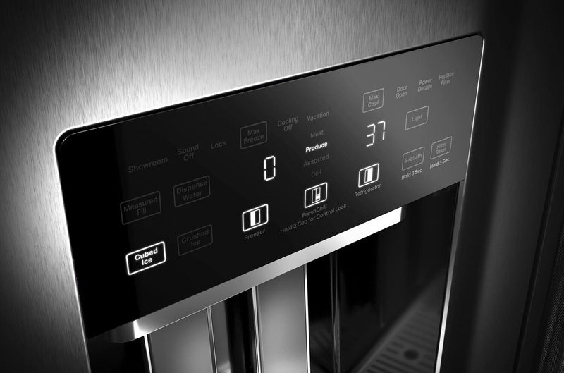 Réfrigérateur KitchenAid de 25 pi³ et de 42 po à compartiments juxtaposés - acier inoxydable - KBSD702MSS