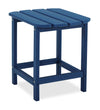 Table de bout Bask pour la terrasse à l’extérieur - 15 po (L), plastique à haute densité, résistante aux rayons UV et aux intempéries - bleue
