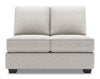 Causeuse sans accoudoirs Roll de la collection Sofa Lab - Luxury Silver