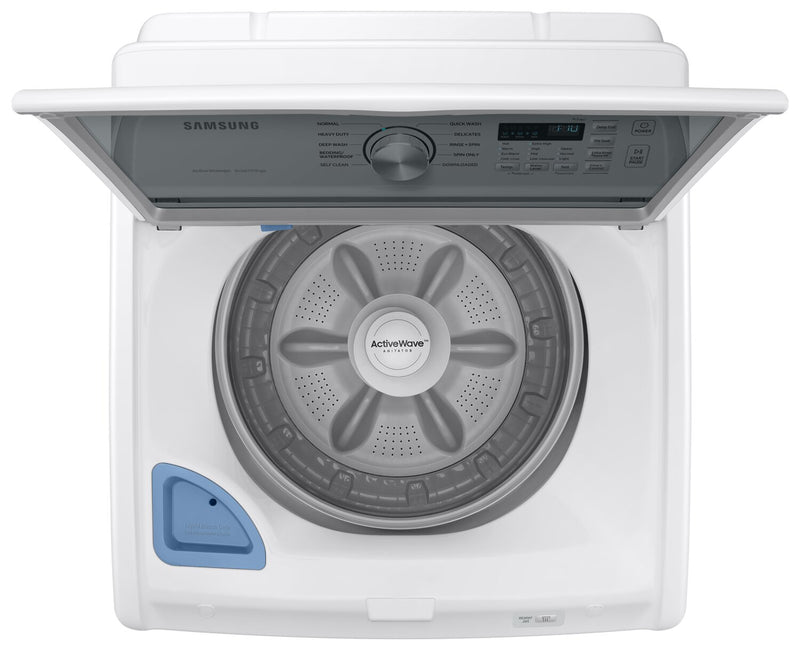 Laveuse Samsung à chargement par le haut de 5,4 pi³ - blanche - WA46CG3505AWA4
