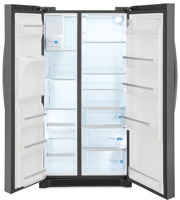Réfrigérateur Frigidaire Gallery de 22,3 pi³ et de 36,1 po de profondeur comptoir à compartiments juxtaposés - acier inoxydable noir Smudge-ProofMD - GRSC2352AD