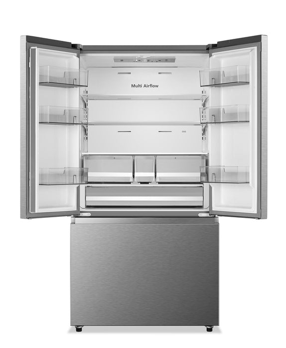 Réfrigérateur Hisense de 22,5 pi³ et de 36 po à portes françaises - acier inoxydable - RF225A3CSE