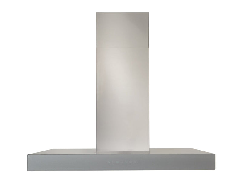 Venmar Ispira 36" Chimney Range Hood - WCB3I36SBS - Range Hood in Stainless Steel with Brushed Grey Glass 