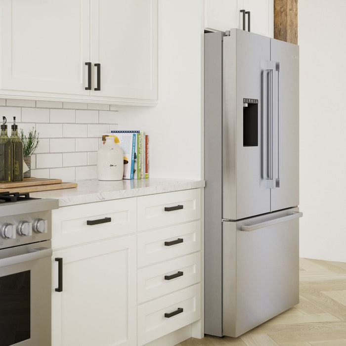 Réfrigérateur Bosch de série 500 de 26 pi3 à portes françaises - B36FD50SNS