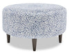 Pouf personnalisable The Curve de Sofa Lab de 31 po fabriqué au Canada en tissu - Cadet multicolore