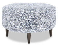  Pouf The Curve de Sofa Lab de 31 po fabriqué au Canada en tissu - Cadet multicolore 