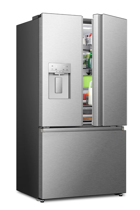 Réfrigérateur Hisense de 22,4 pi³ et de 36 po à portes françaises - acier inoxydable - RF225C3CSEI