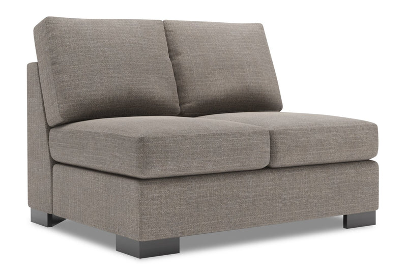 Causeuse sans accoudoirs Track de la collection Sofa Lab - Luna Smoke