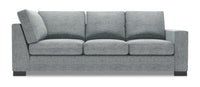 Sofa de droite pour rallonge Track de la collection Sofa Lab - Luna Pewter